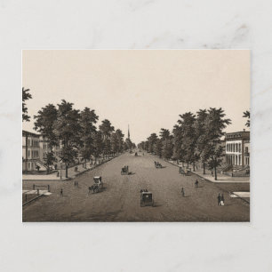 Cartão Postal Ashland Avenue, Chicago (c. 1880)