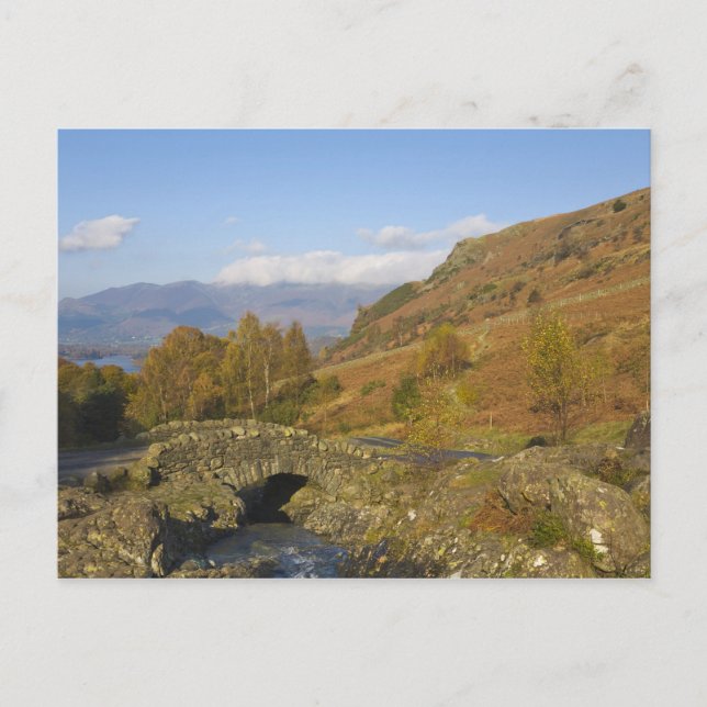 Cartão Postal Ashness Bridge, Lake District, Cumbria, Inglaterra (Frente)