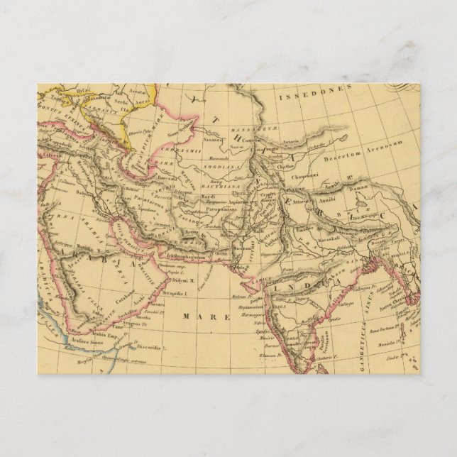 Cartão Postal Ásia Antiga (Frente)