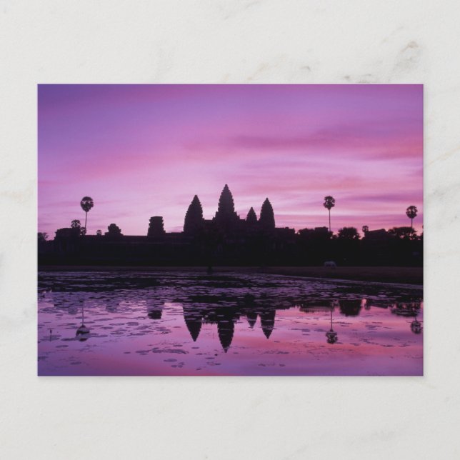 Cartão Postal Ásia, Camboja, Siem Reap, Angkor Wat (b. 12 2) (Frente)