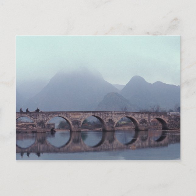 Cartão Postal Ásia, China, Guizhou, Anshuichang. Antigo (Frente)