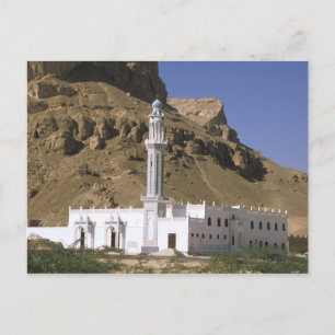 Cartão Postal Ásia, Iêmen, Tarim. Mesquita branca.