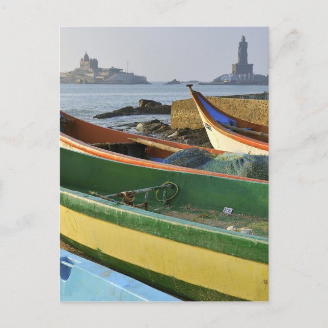 Cartão Postal Ásia, Índia, Tamil Nadu, Kanniyakumari (Frente)