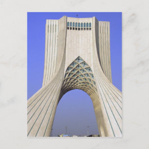 Cartão Postal Ásia, Irã, Teerã. Monumento à Liberdade em Azadi