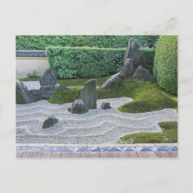 Cartão Postal Ásia, Japão, Quioto, templo Daitokuji, Zuiho-in (Frente)