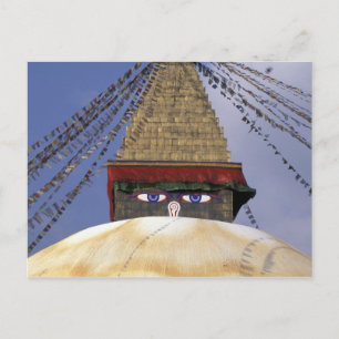 Cartão Postal Ásia, Nepal, Katmandu. Boudhanath Stupa. 2
