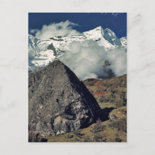 Cartão Postal Ásia, Nepal, Parque Nacional Sagarmatha. Uma oraçã