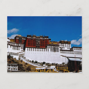 Cartão Postal Ásia, Tibete, Lhasa, Palácio de Potala também conh