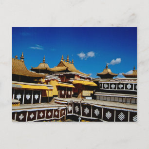 Cartão Postal Ásia, Tibete, Lhasa, Palácio de Potala, Vermelho