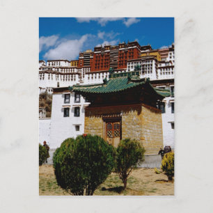 Cartão Postal Ásia, Tibete, Lhasa, Palácio de Potala, Vermelho