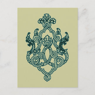 CARTÃO POSTAL ASIAN TRIBAL TATTOO DESIGN BUDDHIST HINDU
