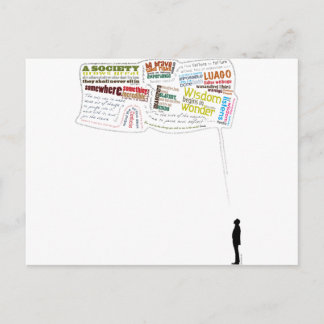 Cartão Postal Aspas Sábias