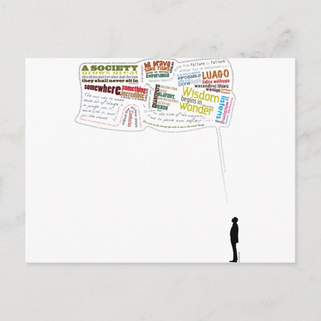 Cartão Postal Aspas Sábias (Frente)