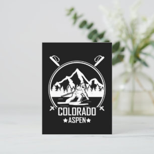 Cartão Postal Aspen Colorado ski
