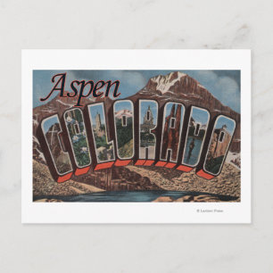 Cartão Postal Aspen, ColoradoLarge - Letra ScenesAspen, CO