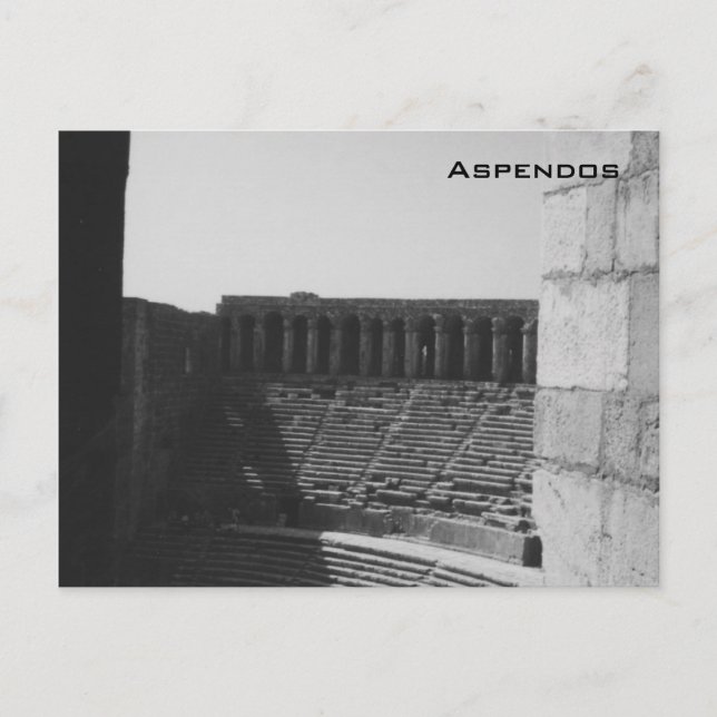 Cartão Postal Aspendos (Frente)