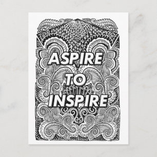 Cartão Postal ASPIRE PARA INSPIRE - Cotação de Declaração Positi