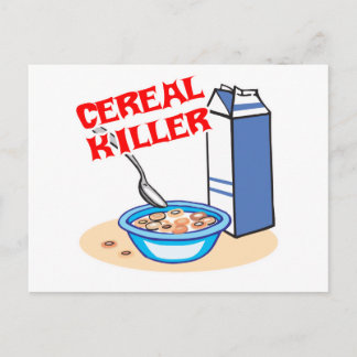 Cartão Postal assassino de cereal