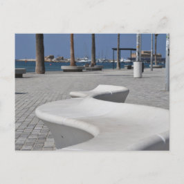 Cartão Postal Assento à beira-mar de Pafos, Chipre
