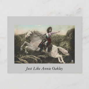 Cartão Postal Assim como Annie Oakley