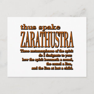 Cartão Postal Assim Spake Zarathustra