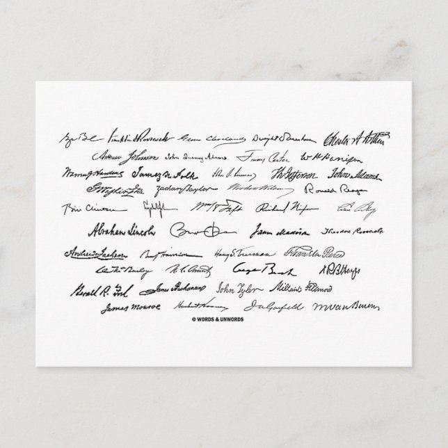 Cartão Postal Assinaturas Presidenciais (Presidentes dos Estados (Frente)