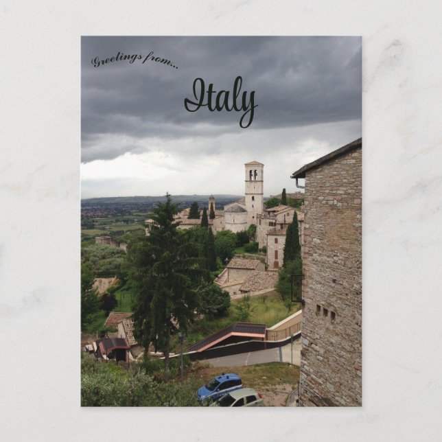 Cartão Postal Assisi Itália (Frente)