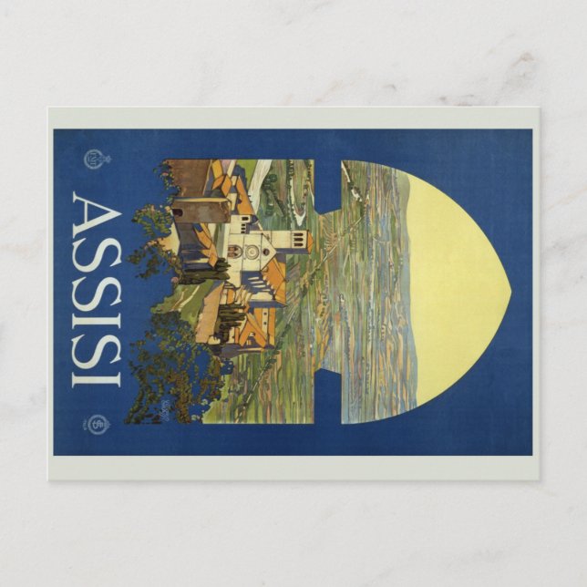 Cartão Postal Assisi Perugia Itália (Frente)