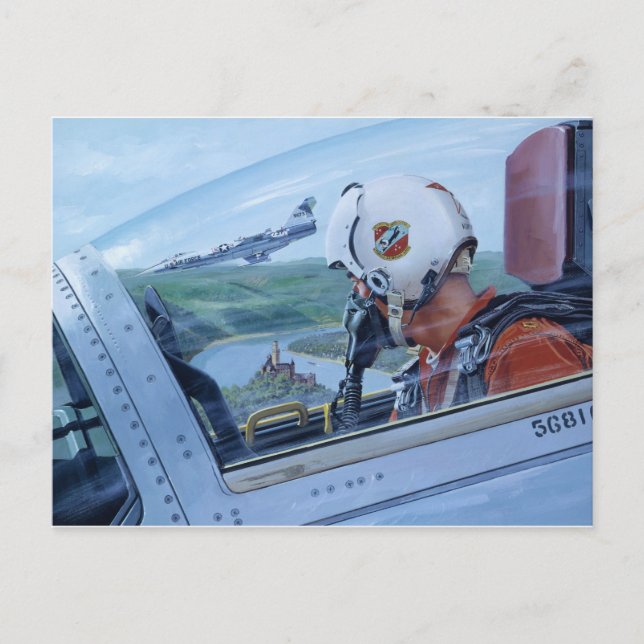 Cartão Postal Assista ao Reno por Ken Riley (Frente)