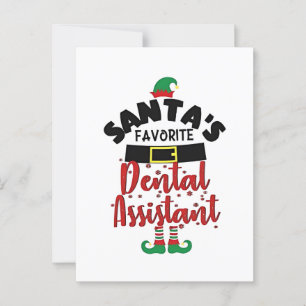 Cartão Postal Assistência Odontológica Favorita do Papai Noel Na