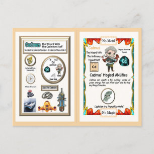 Cartão Postal Assistente Cadmus - Elemento Cádmio