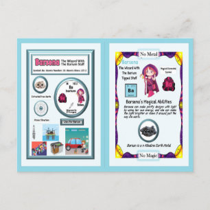 Cartão Postal Assistente de Barsena - Elemento de Bário