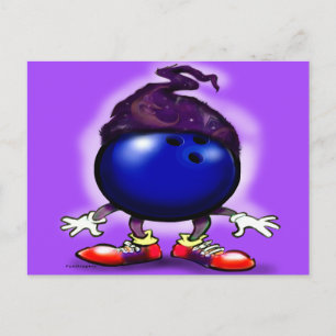 Cartão Postal Assistente de boliche