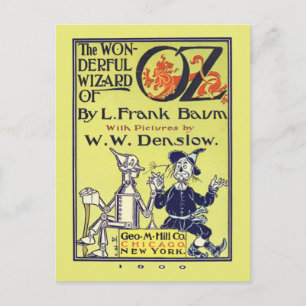 Cartão Postal Assistente de Retros do Cartão-postal Vintage Oz