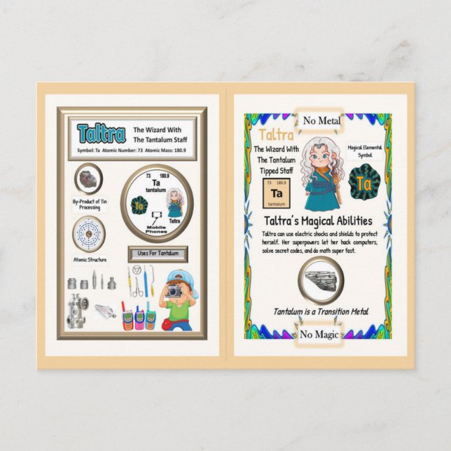 Cartão Postal Assistente de Taltra - Elemento de Tantalum (Frente)