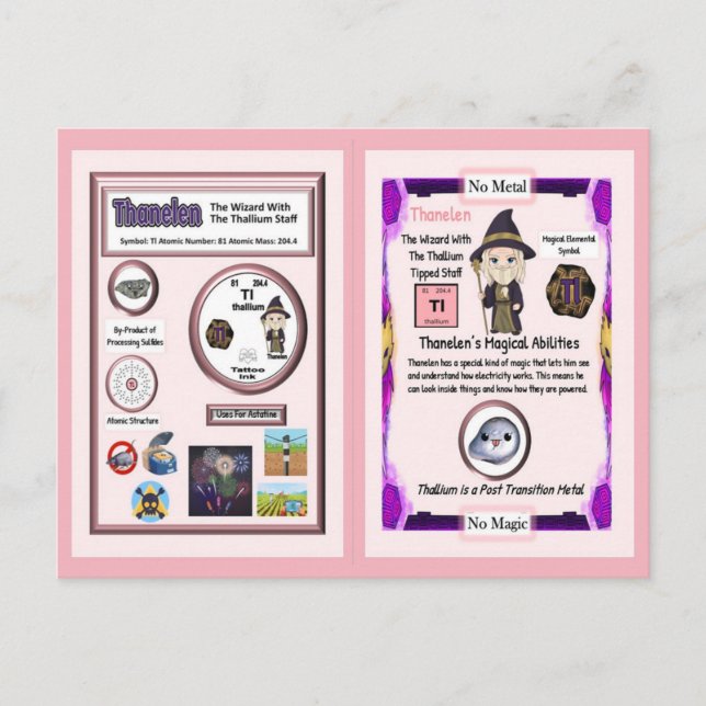 Cartão Postal Assistente de Thanelen - Elemento de Thallium (Frente)