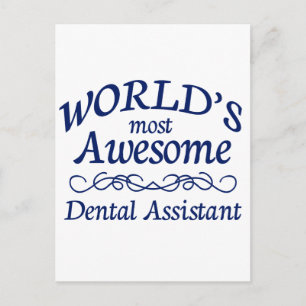 Cartão Postal Assistente dentário mais incrível do mundo