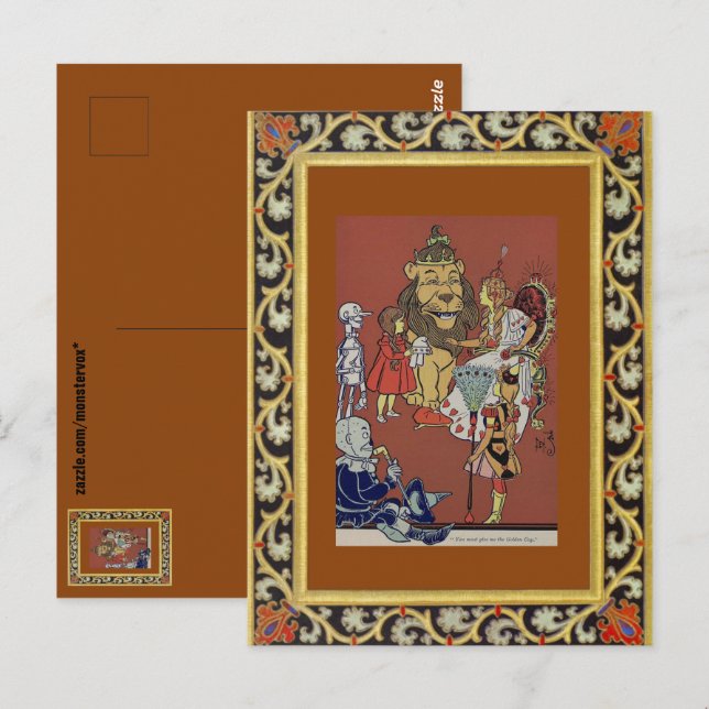 Cartão Postal Assistente do Cartão-postal Oz (Frente/Verso)