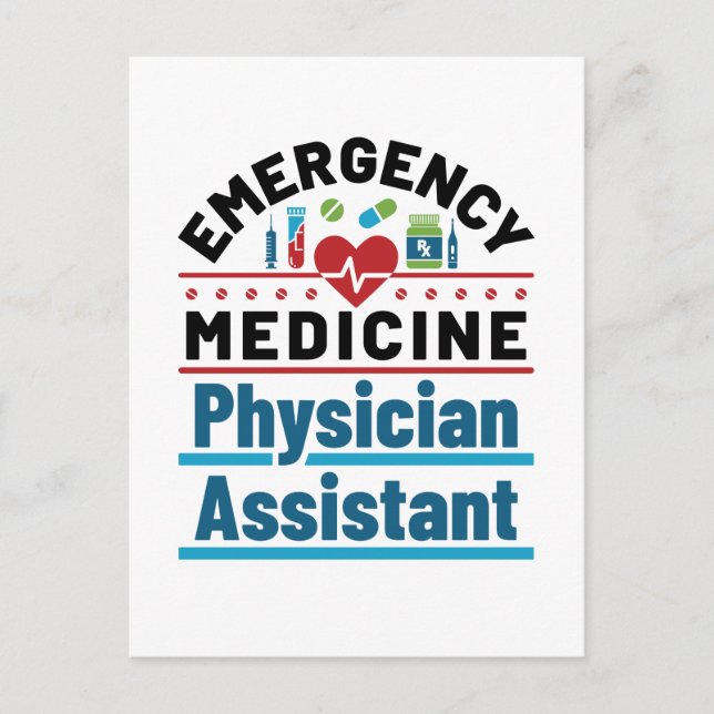 Cartão Postal Assistente médico de emergência (Frente)