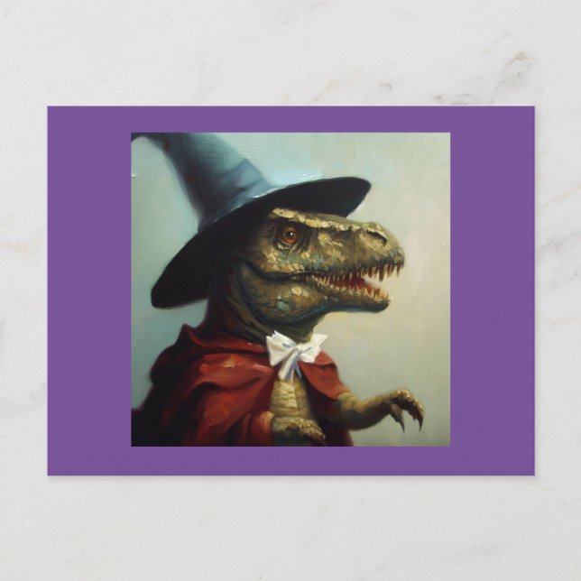 Cartão Postal Assistente T Rex (Frente)