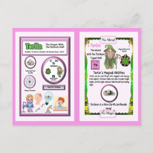 Cartão Postal Assistente Terlin - Elemento Terbium