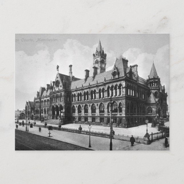 Cartão Postal Assize Courts, Manchester, 1910 (Frente)
