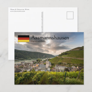 Cartão Postal Assmannshausen Alemanha