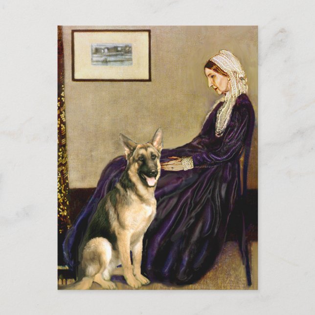 Cartão Postal Assobiadores Mãe - German shepherd 2 (Frente)