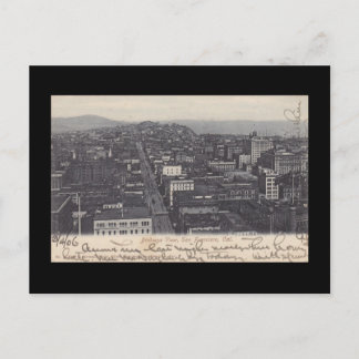 Cartão Postal Assombrando Birdseye View ~ São Francisco antes do