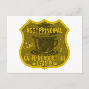 Cartão Postal Asst Principal Caffeine Vício League