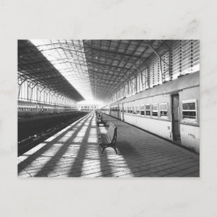 Cartão Postal Assuã Egito, Interior da Estação de Trem da Barrag