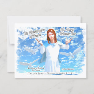 Cartão Postal Assunção de Ruas. Maria no Céu 2