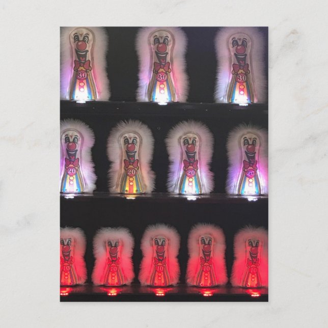 Cartão Postal Assustador Palestra Foto do Jogo Arcade de Marcha  (Frente)