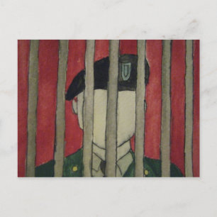 Cartão Postal Assusto Vermelho